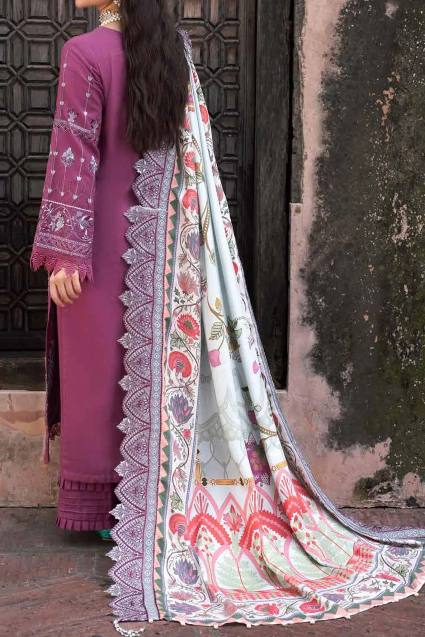 Maya by Nureh Unstitched 3 Piece Embroidered Khaddar Collection'2022-NW-68