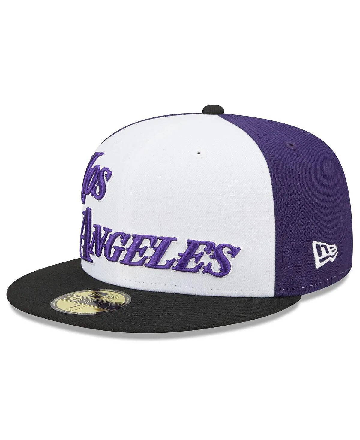 Men's Black Baseball Cap Los Angeles Lakers 2022/23 City Edition Official 59FIFTY Fitted Cap New Era