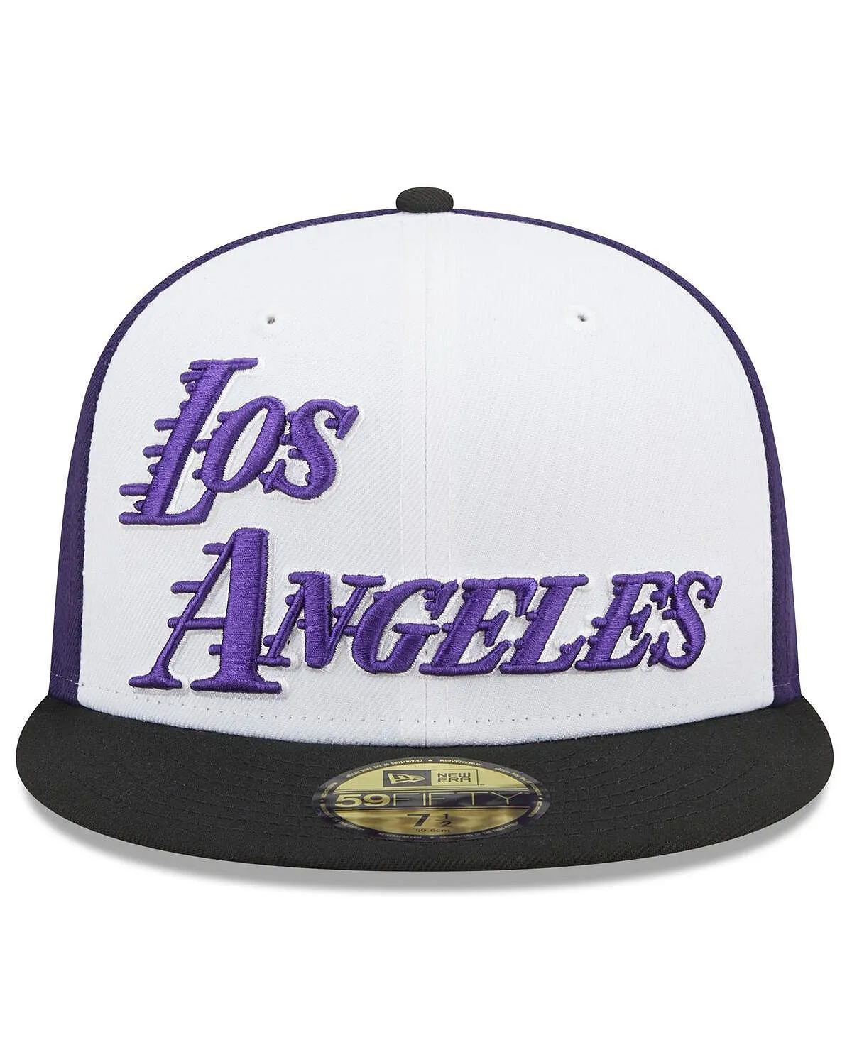 Men's Black Baseball Cap Los Angeles Lakers 2022/23 City Edition Official 59FIFTY Fitted Cap New Era