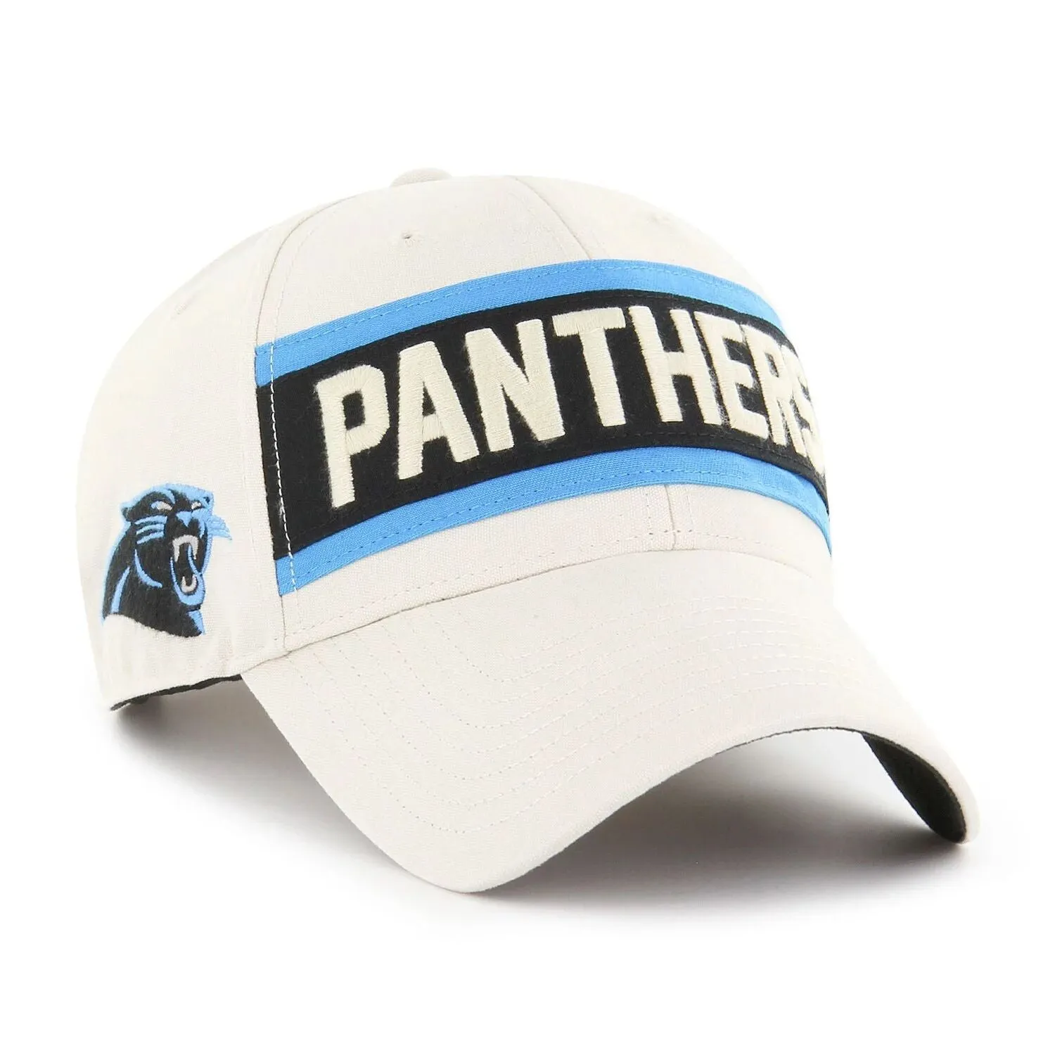 Men's Cream Adjustable '47 Carolina Panthers Crossroad MVP Cap