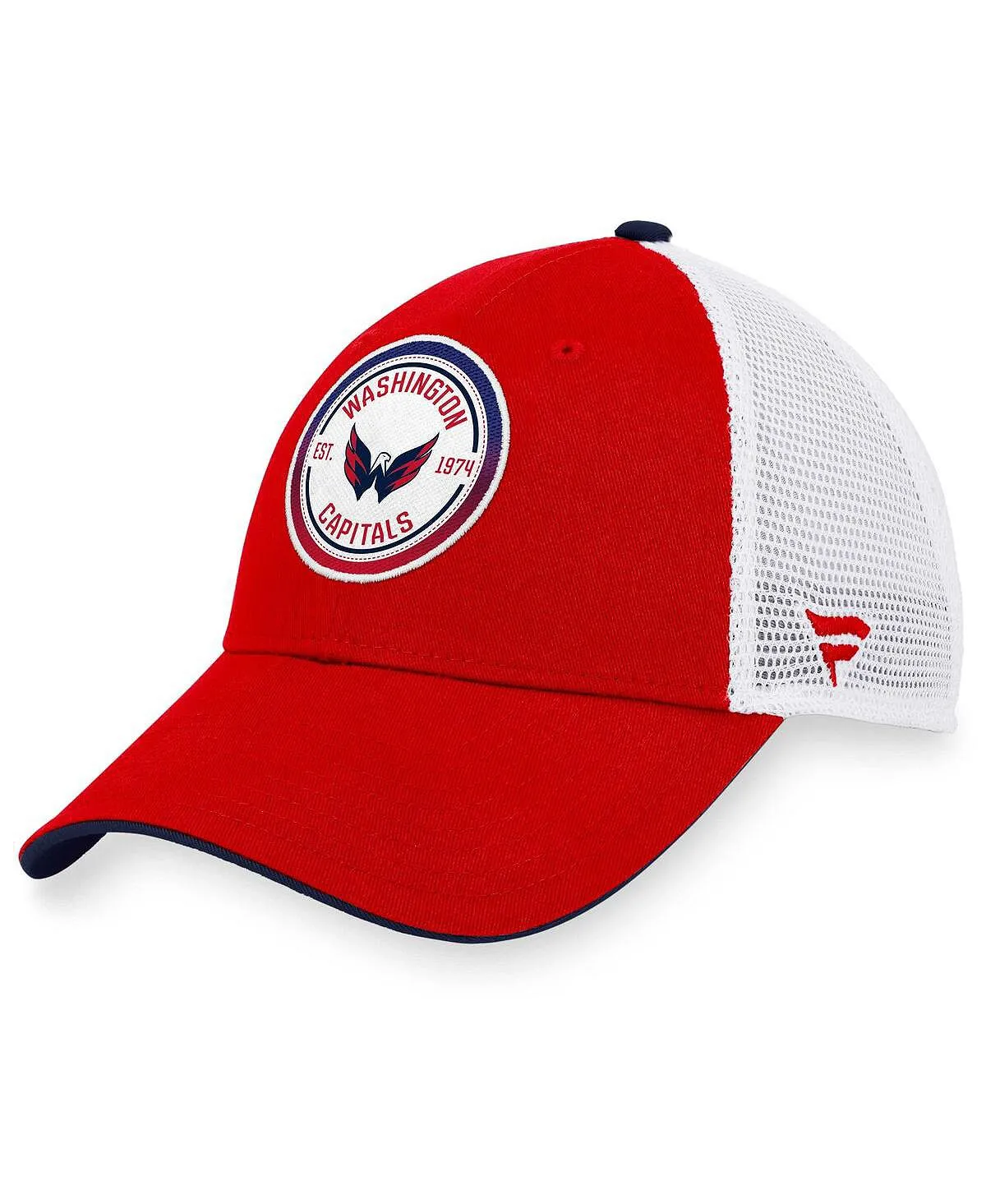 Men's Signature Red and White Washington Capitals Iconic Gradient Trucker Snapback Cap Fanatics