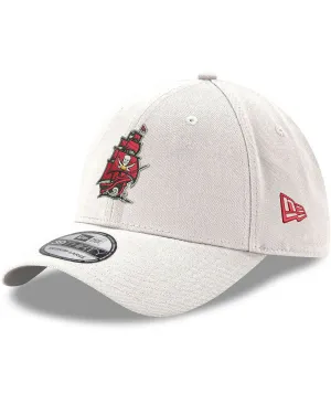 Men's White Tampa Bay Buccaneers Alternate Logo Cap Iced II 39THIRTY Flex Hat New Era