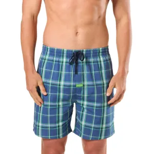 Men's Windsor Check Bamboo Sleep Shorts - Denim