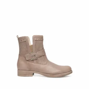 NeroGiardini Ankle Boots with Mesh Detail in Taupe