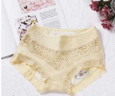 New Breathable Physiological Pants In The High Waist Cotton  Underwear Women's Menstrual Period Large Size Health Pants