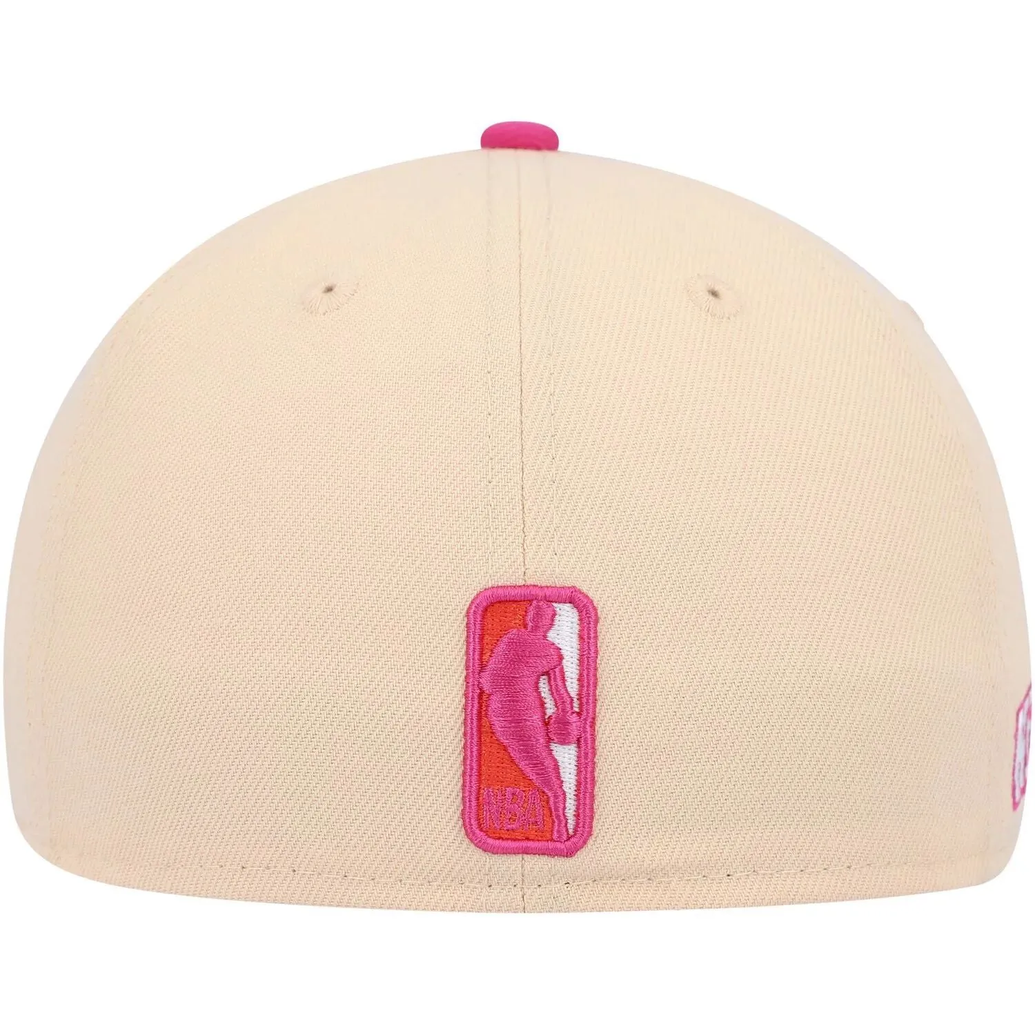 New Era Men's Fitted Hat Orange-Pink New York Knicks Passion Mango 59FIFTY