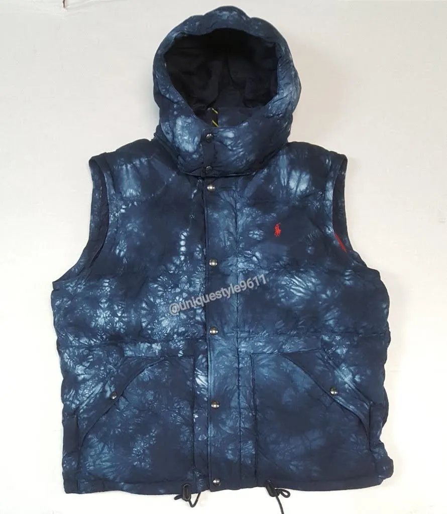 Nwt Polo Ralph Lauren Blue Convertible Down Vest/Jacket