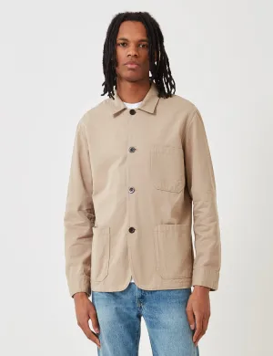 Portuguese Flannel Labura Jacket (Cotton) - Sand Brown