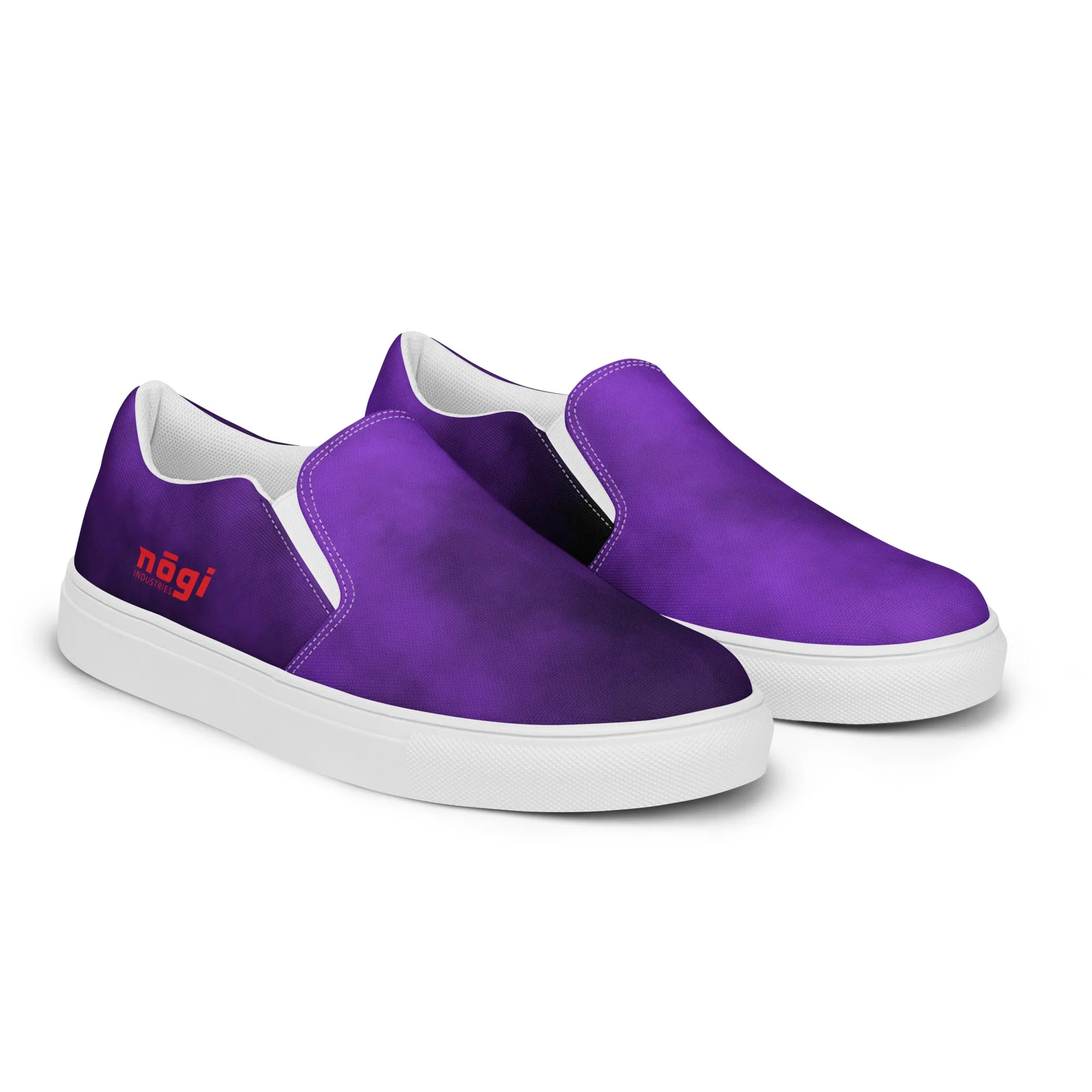 Purple Smoke Men’s Slip-on Canvas Shoes