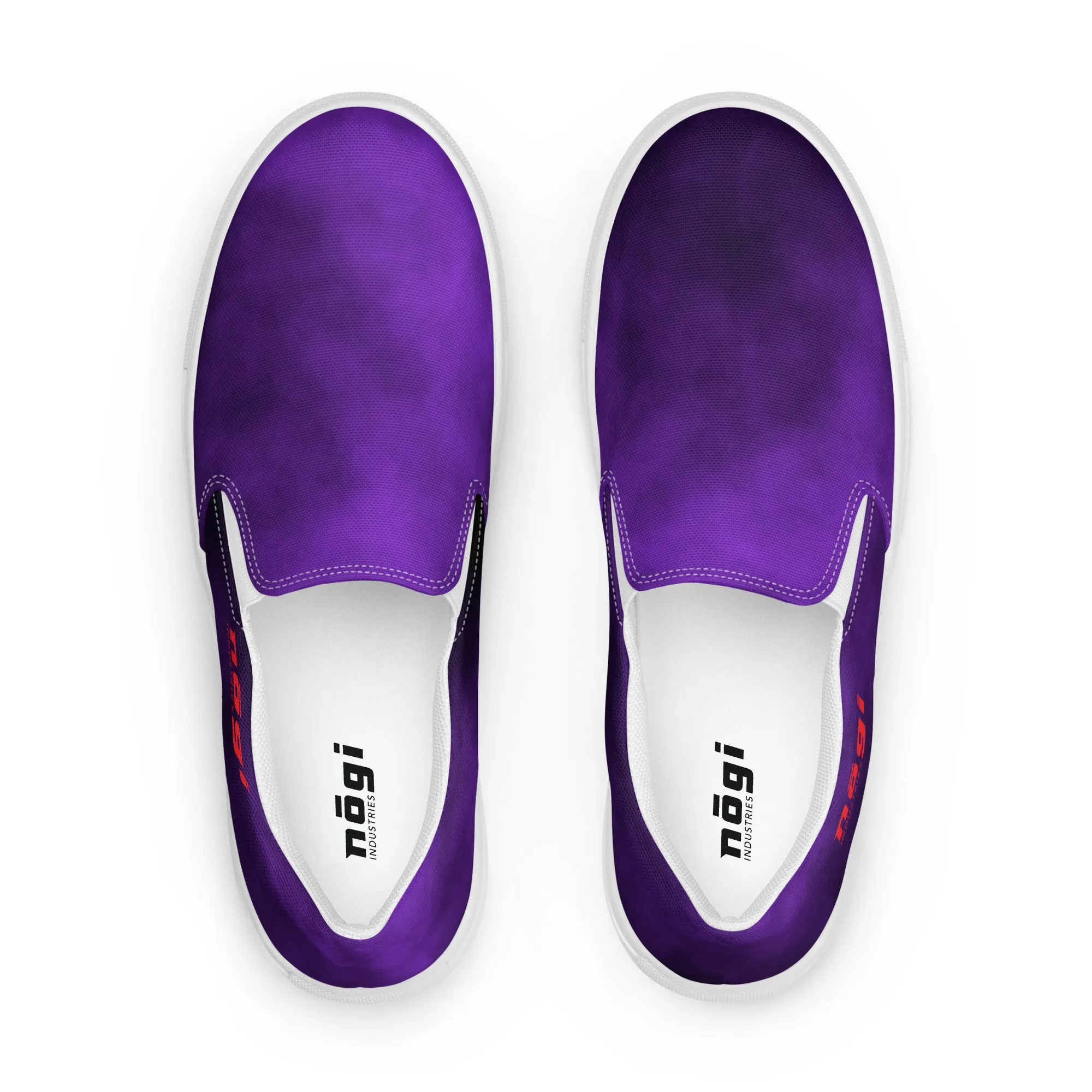 Purple Smoke Men’s Slip-on Canvas Shoes