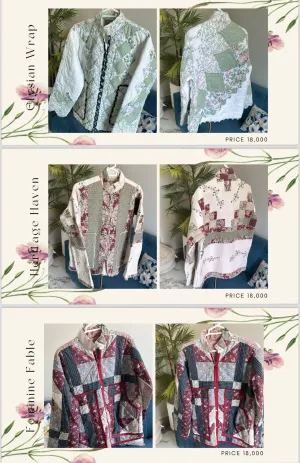 Reworked Quilt Embroidered Jackets