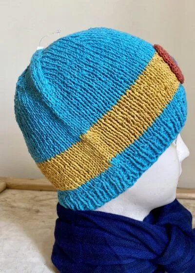 Sky-blue Handwoven Cap