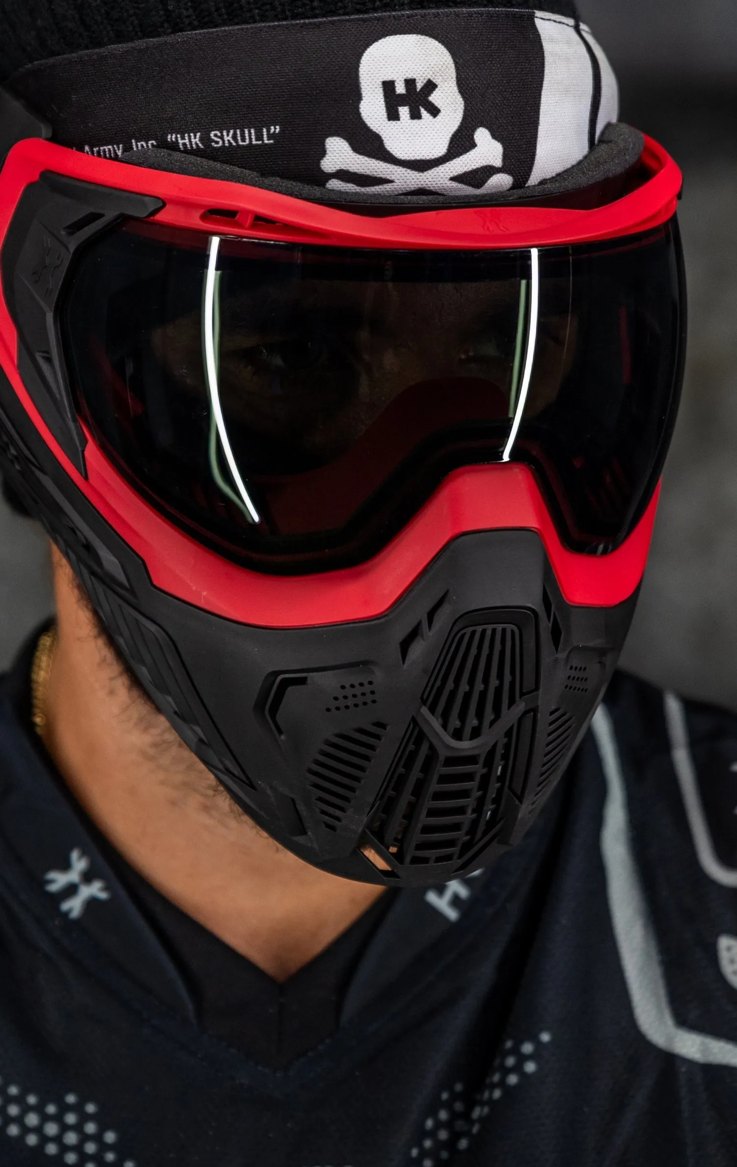 SLR Goggle - Lava (Red/Black) Smoke Lens