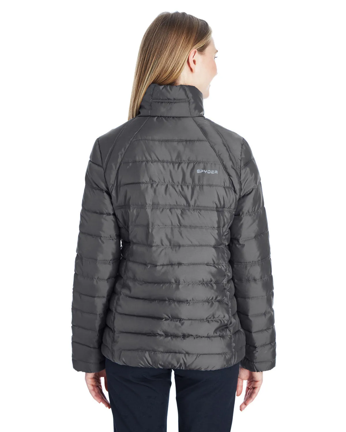 Spyder Ladies Supreme Insulated Puffer Jackets, Polar/ Alloy