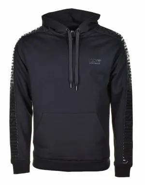 Underwear Gloss Tonal Tape Over Head Hoody Black