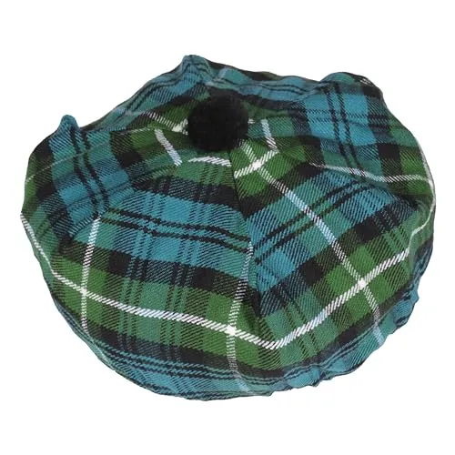 US Buyers Only - Best Traditional Tam o'Shanter Tammy Hat with a Flat Bonnet in a Variety of Tartans