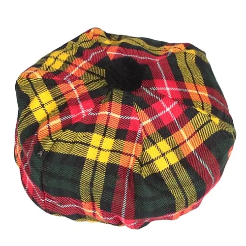 US Buyers Only - Best Traditional Tam o'Shanter Tammy Hat with a Flat Bonnet in a Variety of Tartans