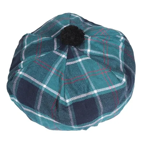 US Buyers Only - Best Traditional Tam o'Shanter Tammy Hat with a Flat Bonnet in a Variety of Tartans