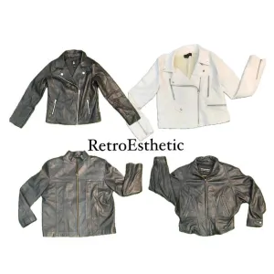 Y2K Vintage 2024 Leather Jackets (DR-091)