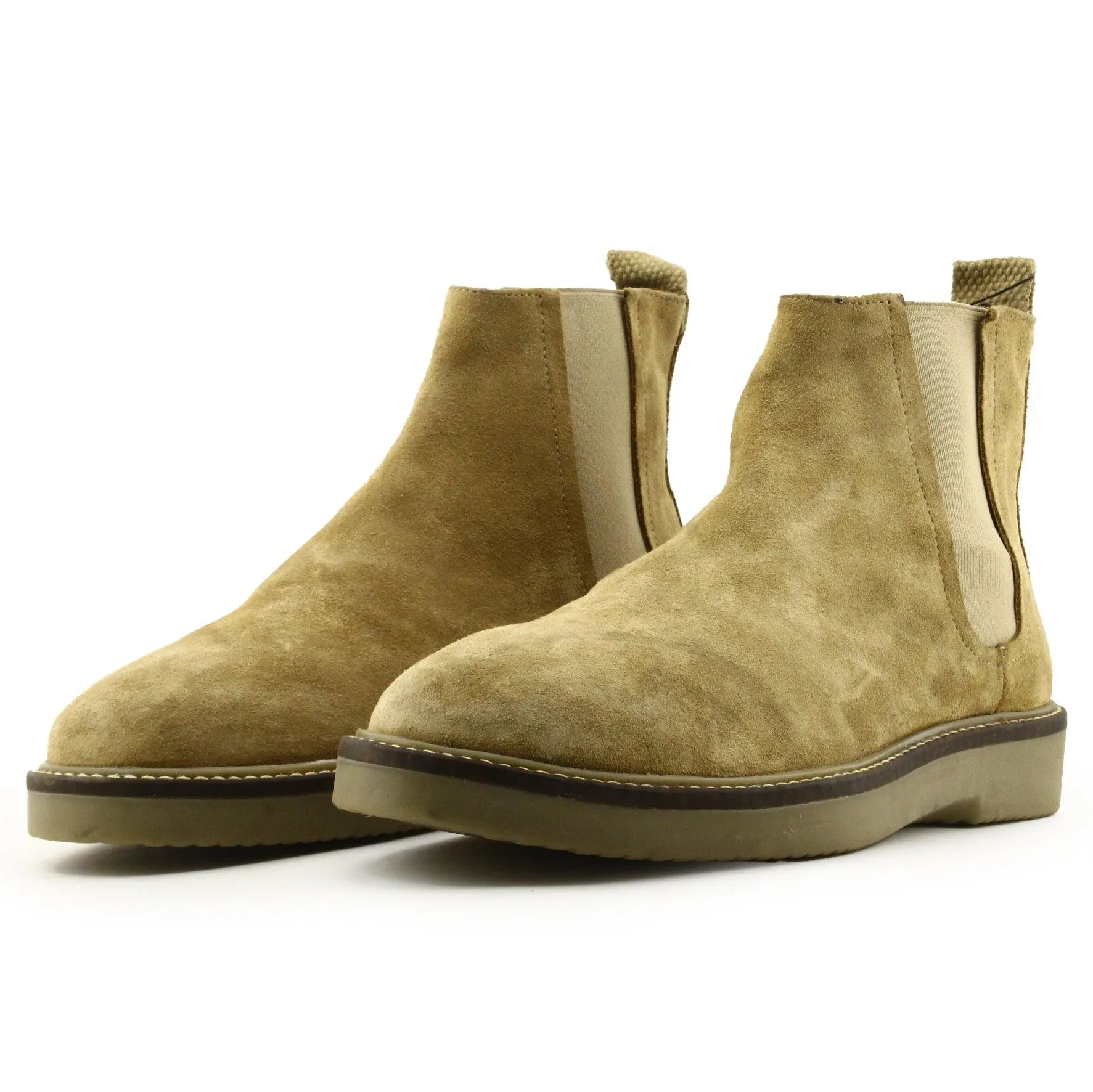 Zara Stretchable Chelsea Ankle Boots | Suede